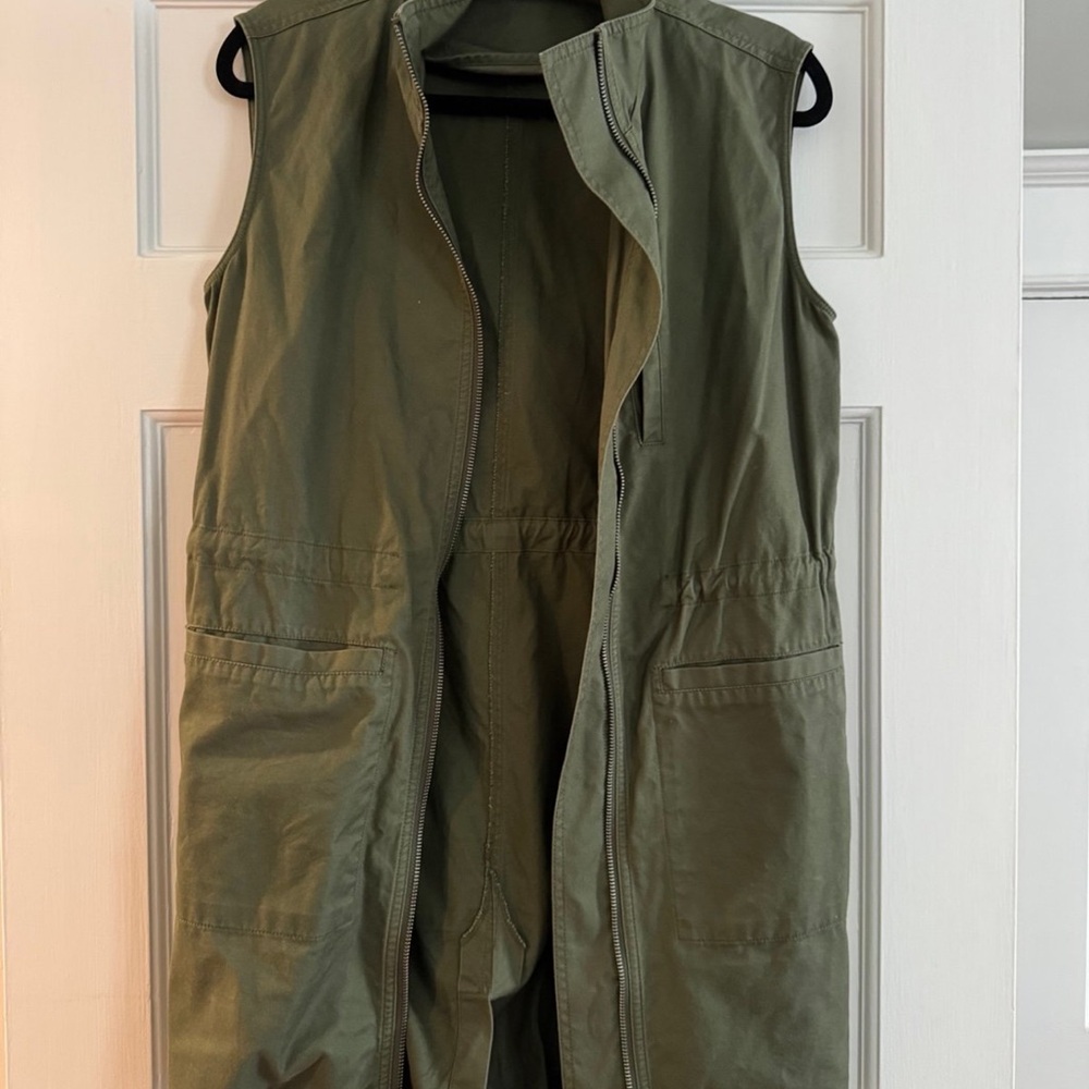 Ro & De Khaki Green Zip-Up Vest - Picture 3 of 3